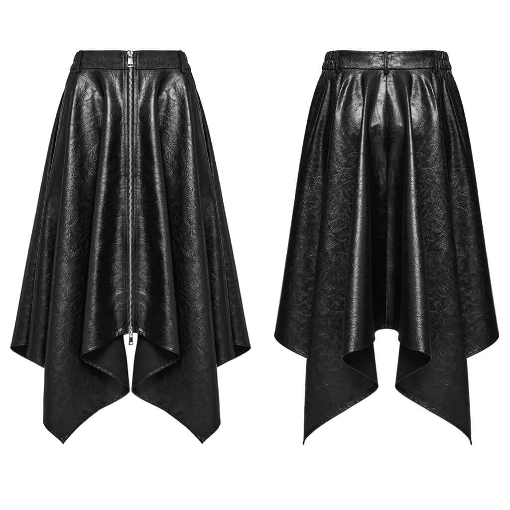 Punk Rave Myra Faux Leather Skirt - Kate's Clothing