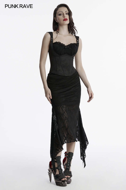 Punk Rave Arti Fishtail Skirt - Kate's Clothing