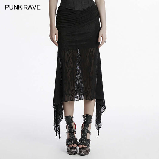 Punk Rave Arti Fishtail Skirt - Kate's Clothing