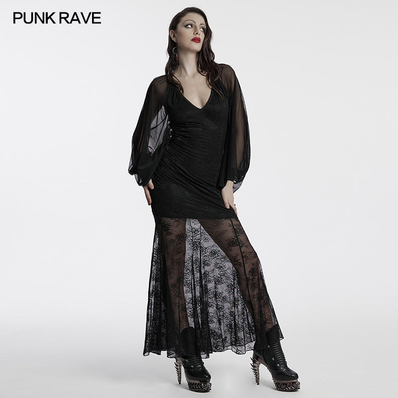 Punk Rave Calliope Goth Night Bat Dress - Kate's Clothing