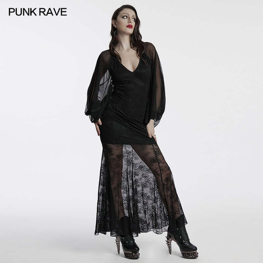 Punk Rave Calliope Goth Night Bat Dress - Kate's Clothing