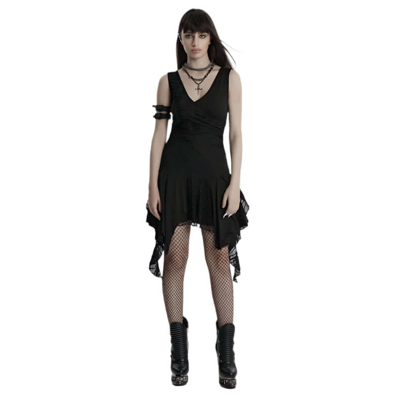 Punk Rave Calista Elegant Sleeveless Dress - Kate's Clothing