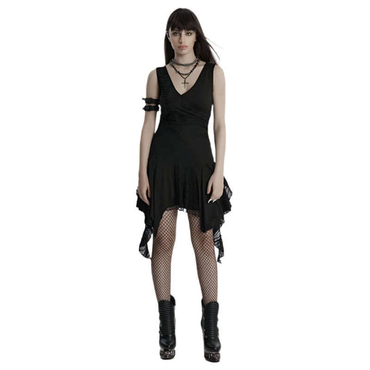 Punk Rave Calista Elegant Sleeveless Dress - Kate's Clothing