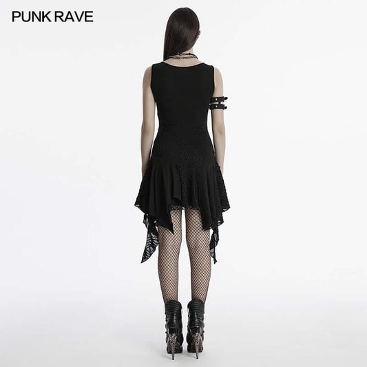 Punk Rave Calista Elegant Sleeveless Dress - Kate's Clothing