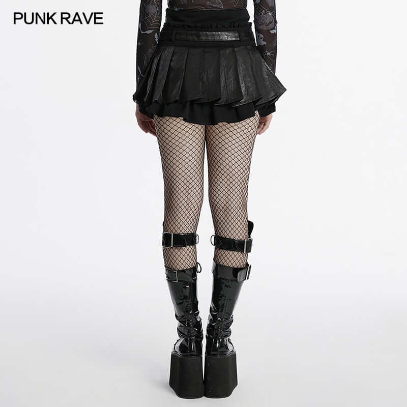 Punk Rave Jianna Pleated Skirt - Kate's Clothing