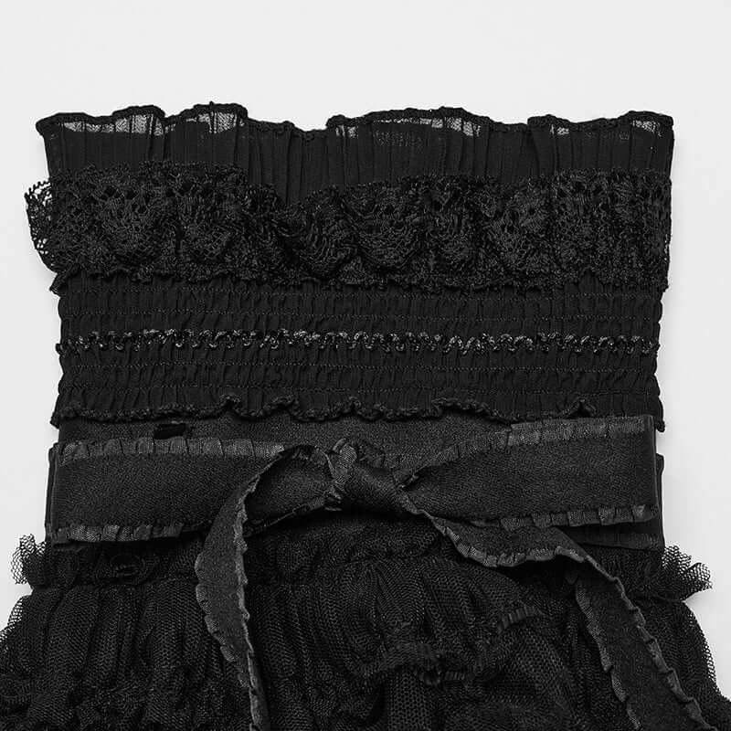 Punk Rave Kesia Cute Ruffled Leg Warmer - Kate's Clothing