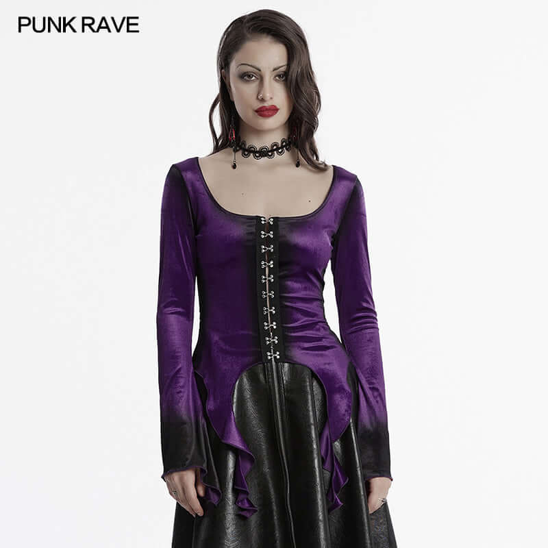 Punk Rave Bronwyn Gradient Printed T-shirt - Kate's Clothing