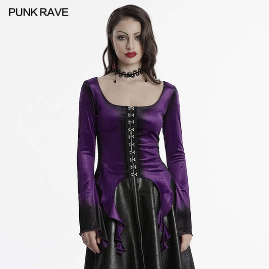 Punk Rave Bronwyn Gradient Printed T-shirt - Kate's Clothing