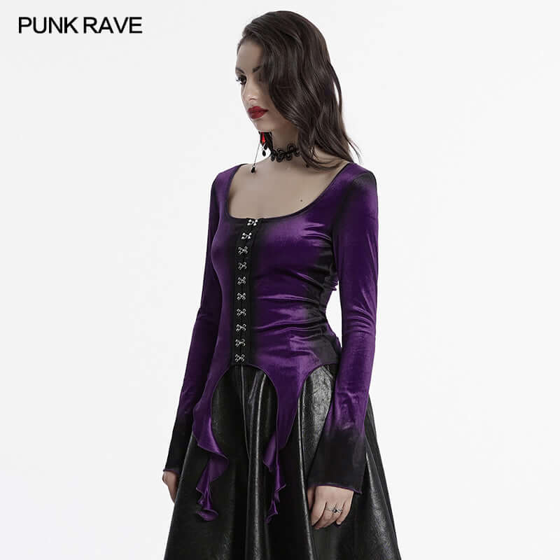 Punk Rave Bronwyn Gradient Printed T-shirt - Kate's Clothing