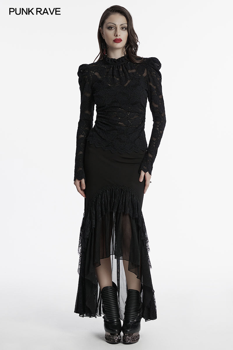 Punk Rave Calantha Lace T-shirt - Kate's Clothing