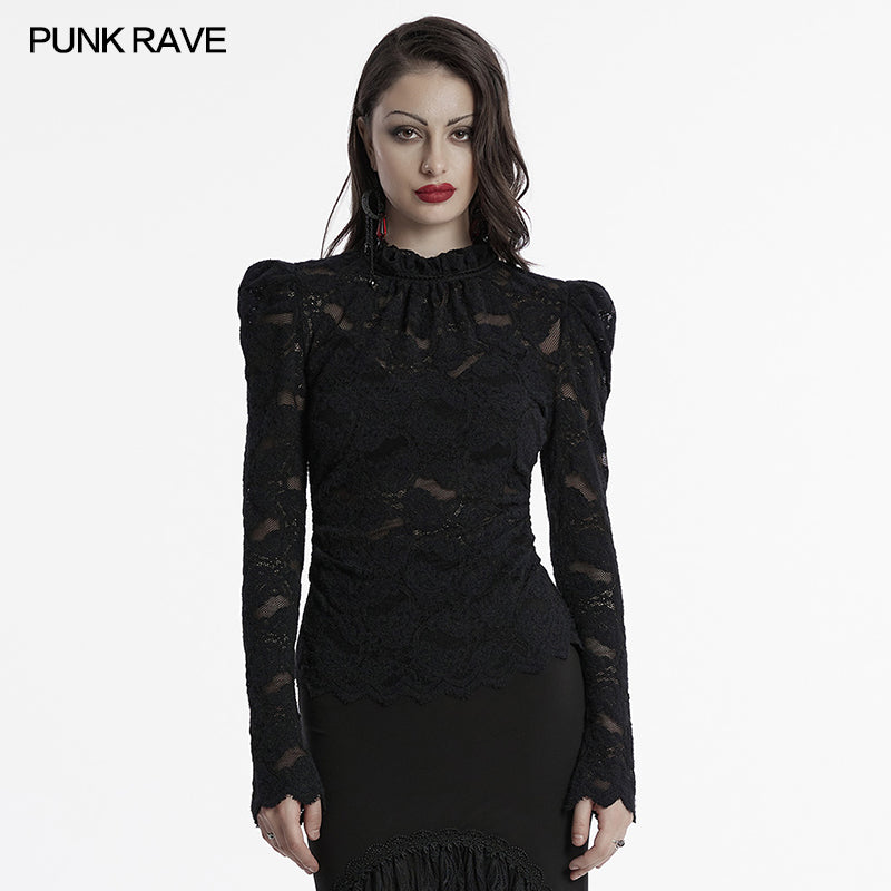 Punk Rave Calantha Lace T-shirt - Kate's Clothing