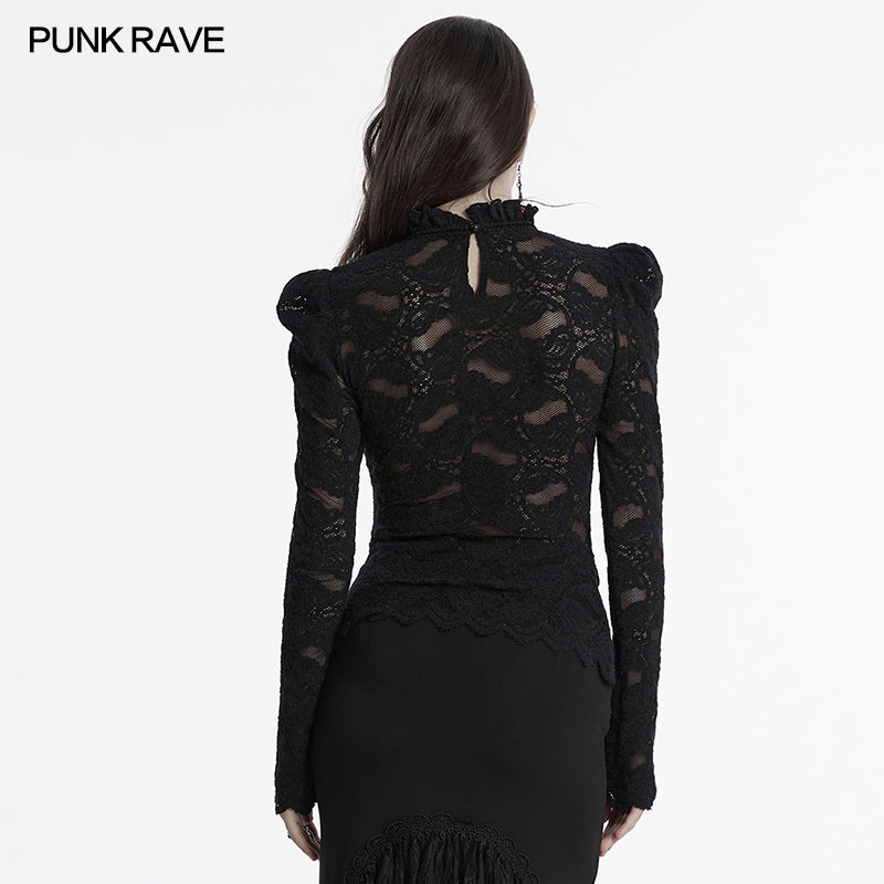 Punk Rave Calantha Lace T-shirt - Kate's Clothing