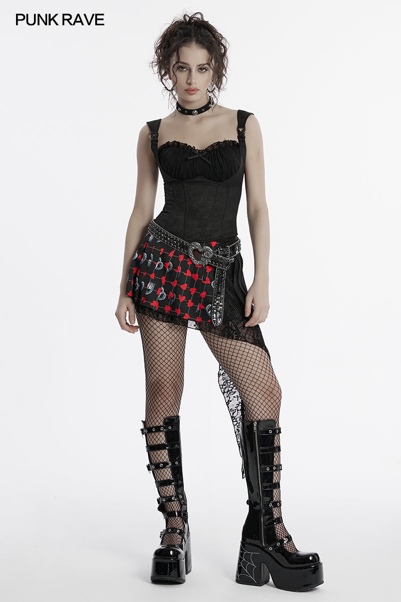 Punk Rave Gale Corset Cami - Kate's Clothing