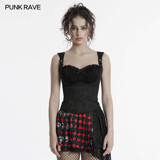 Punk Rave Gale Corset Cami - Kate's Clothing