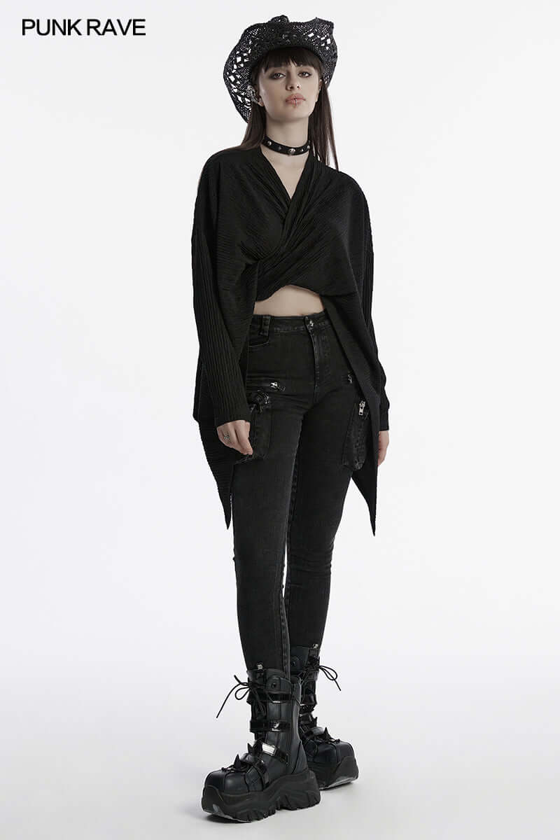 Punk Rave Mavy Punk Minilamist Jacket - Knitted Cardigan - Kate's Clothing
