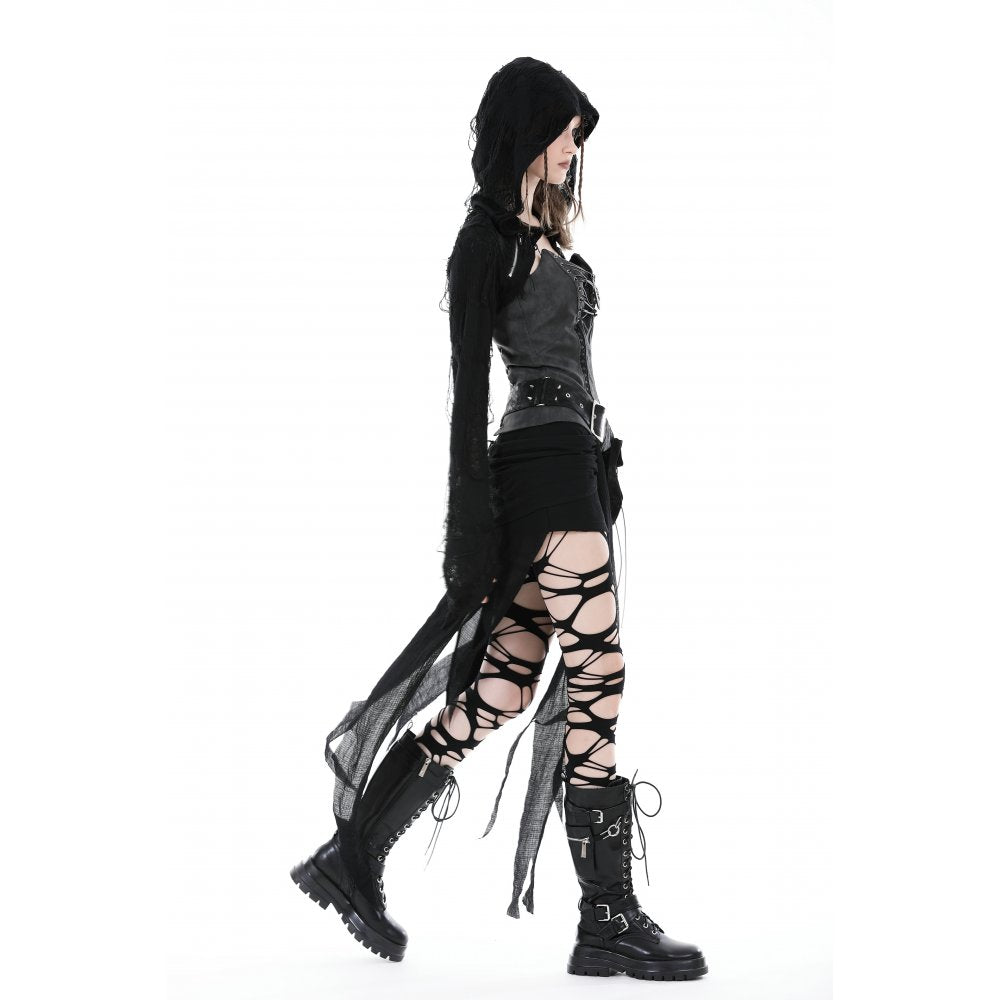 Dark In Love Ostara Hooded Long Sleeved Bolero - Kate's Clothing