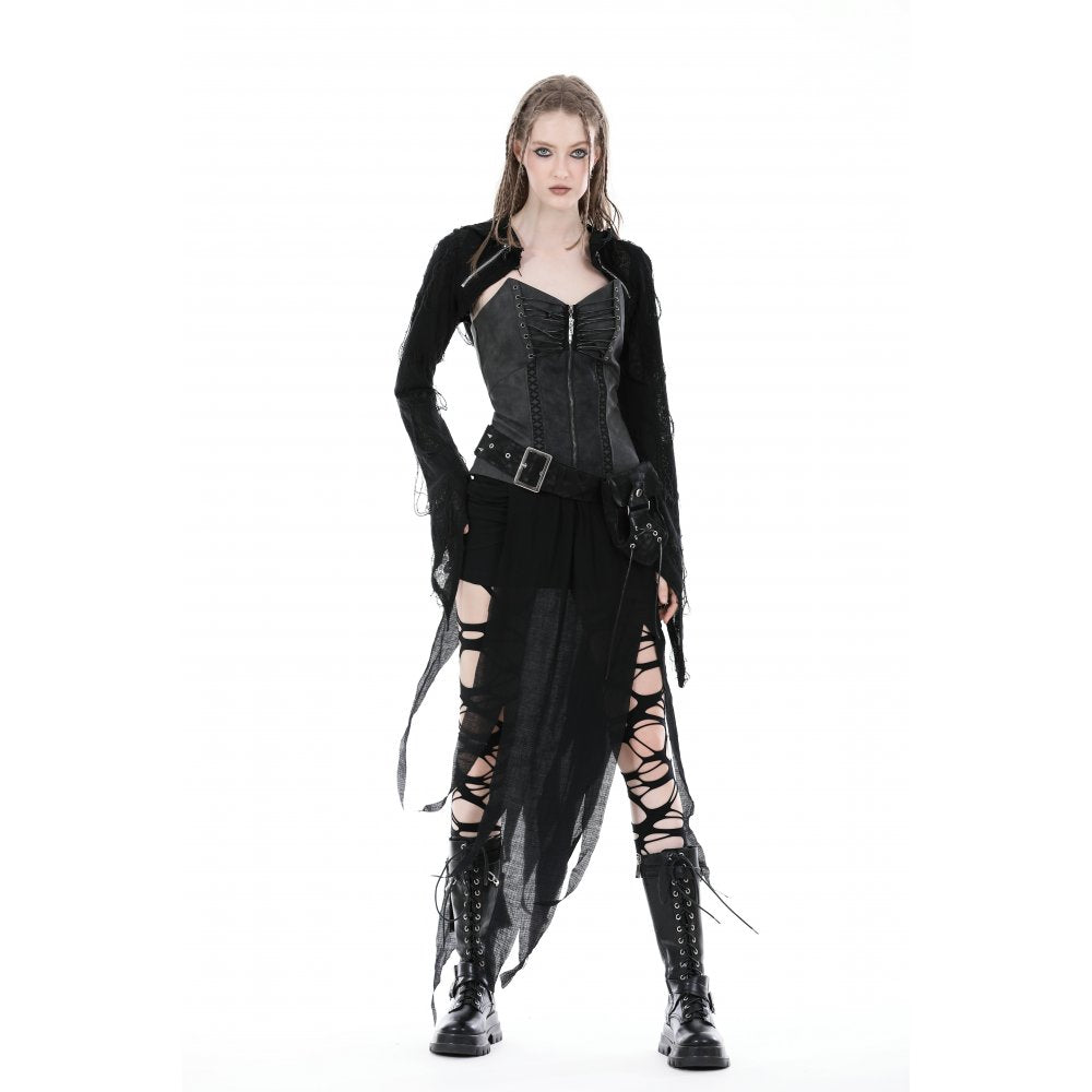 Dark In Love Ostara Hooded Long Sleeved Bolero - Kate's Clothing