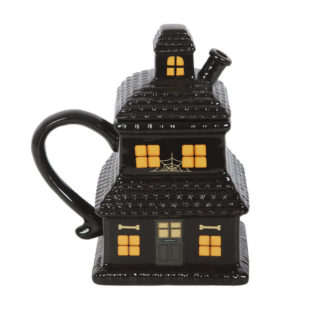 Gothic Gifts Black Haunted House Mug - Kate's Clothing