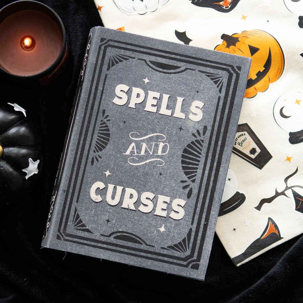 Gothic Gifts Spells and Curses Book Shaped Storage Box - Kate's Clothing