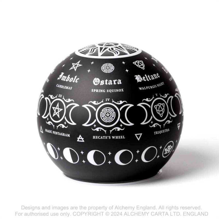 Alchemy Pagan Calendar Globe LED Light - Kate's Clothing