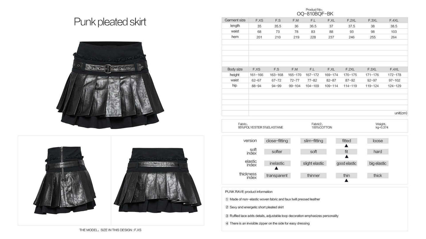 Punk Rave Jianna Pleated Skirt - Kate's Clothing