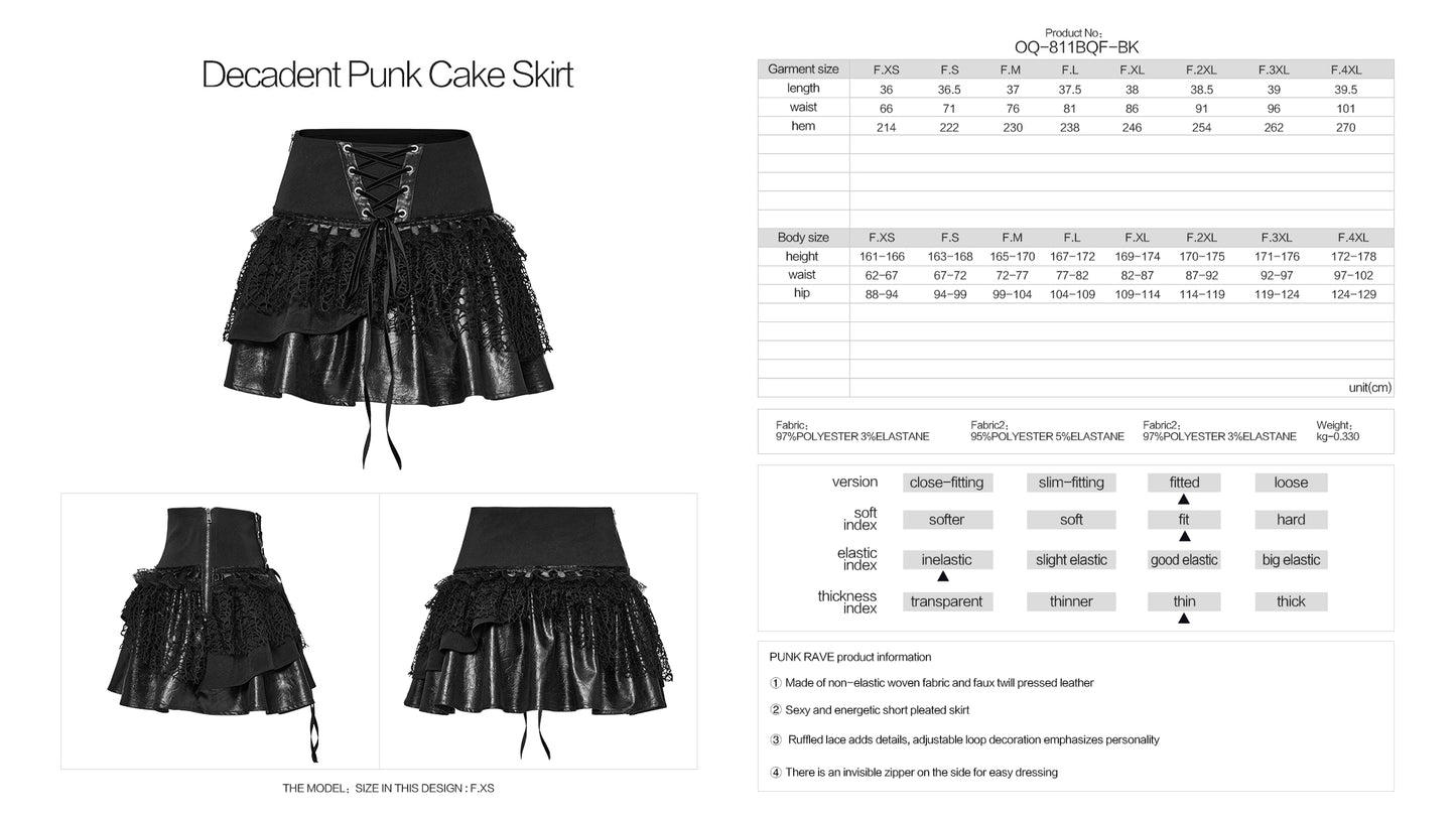 Punk Rave Salome Decadent Cake Skirt - Kate's Clothing