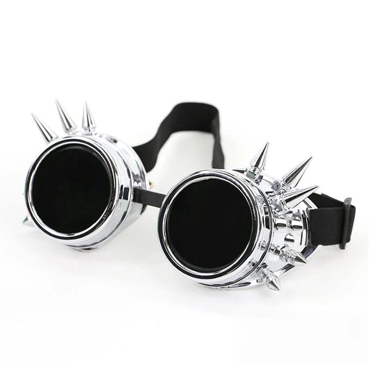 Poizen Industries Riot Goggles - Silver - Kate's Clothing