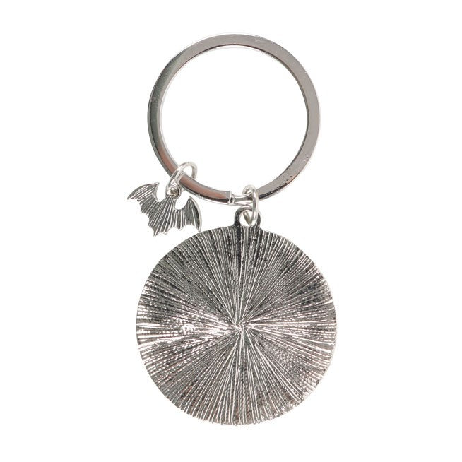 Gothic Gifts Round Bat Sh*t Crazy Keyring - Kate's Clothing