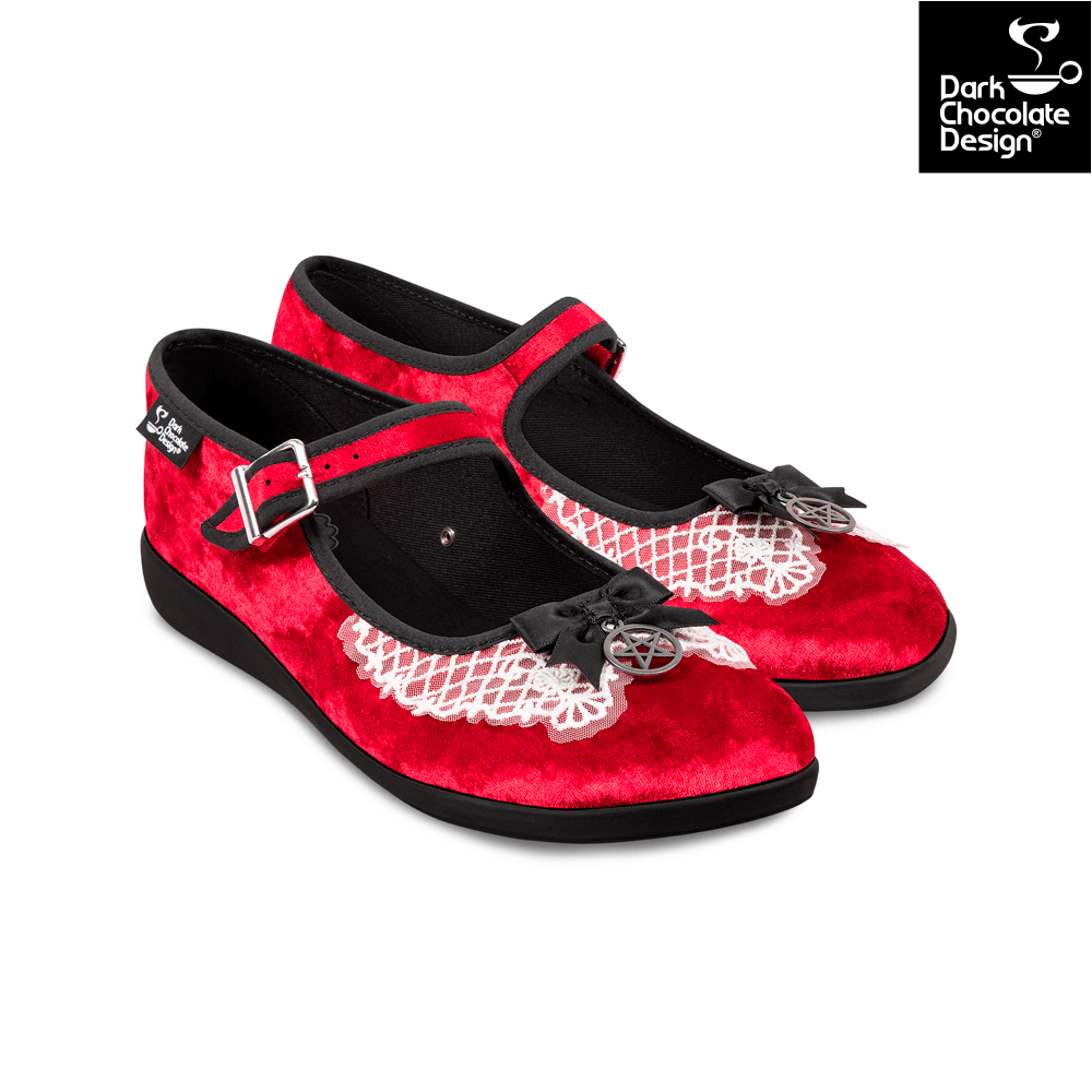 Chocolaticas® Sabrina Women's Mary Jane Flat Shoes - Kate's Clothing