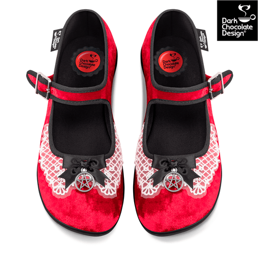 Chocolaticas® Sabrina Women's Mary Jane Flat Shoes - Kate's Clothing