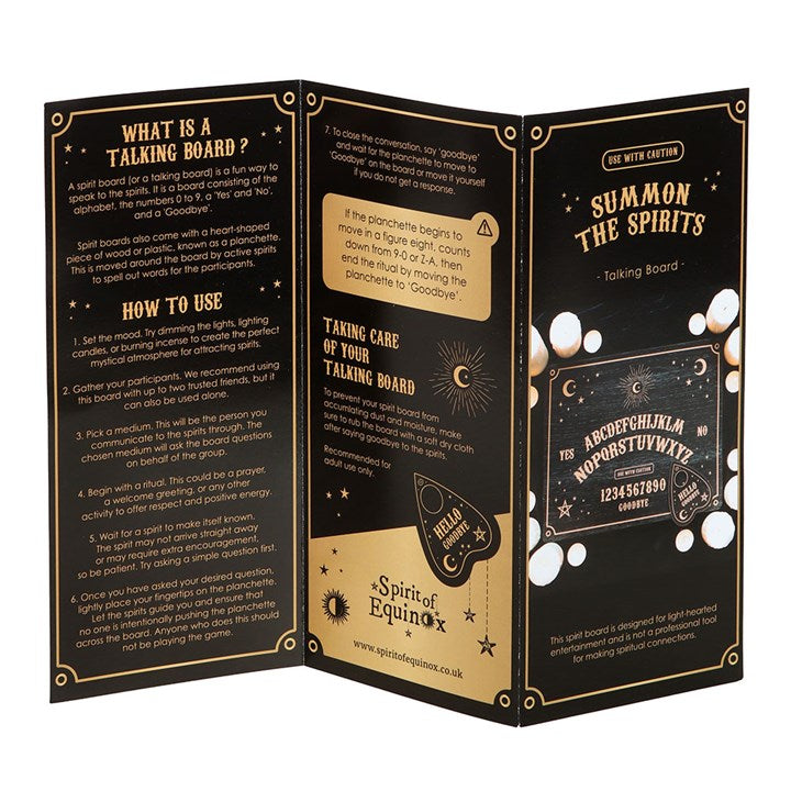 Black Talking Board with Planchette - Kate's Clothing