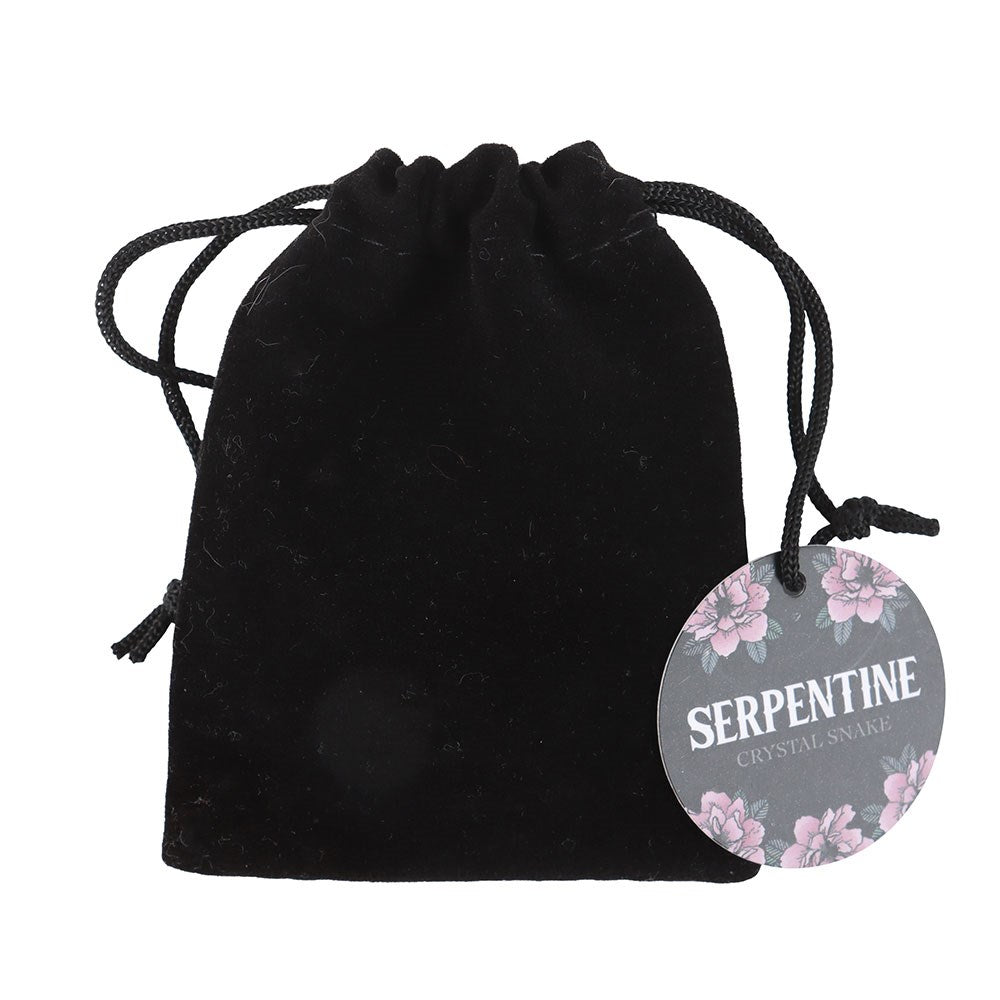 Gothic Gifts Black Obsidian Crystal Snake - Kate's Clothing