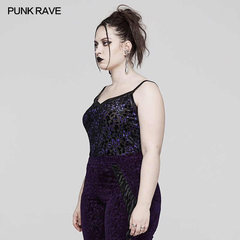 Punk Rave Saskia Top - Violet - Kate's Clothing