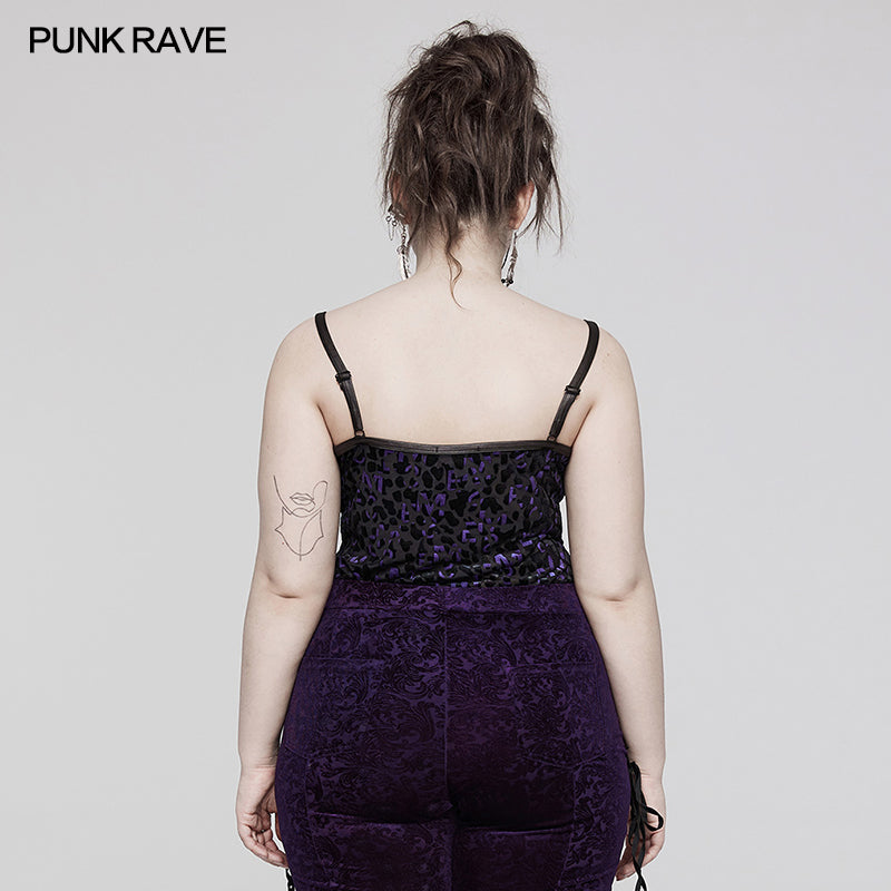 Punk Rave Saskia Top - Violet - Kate's Clothing