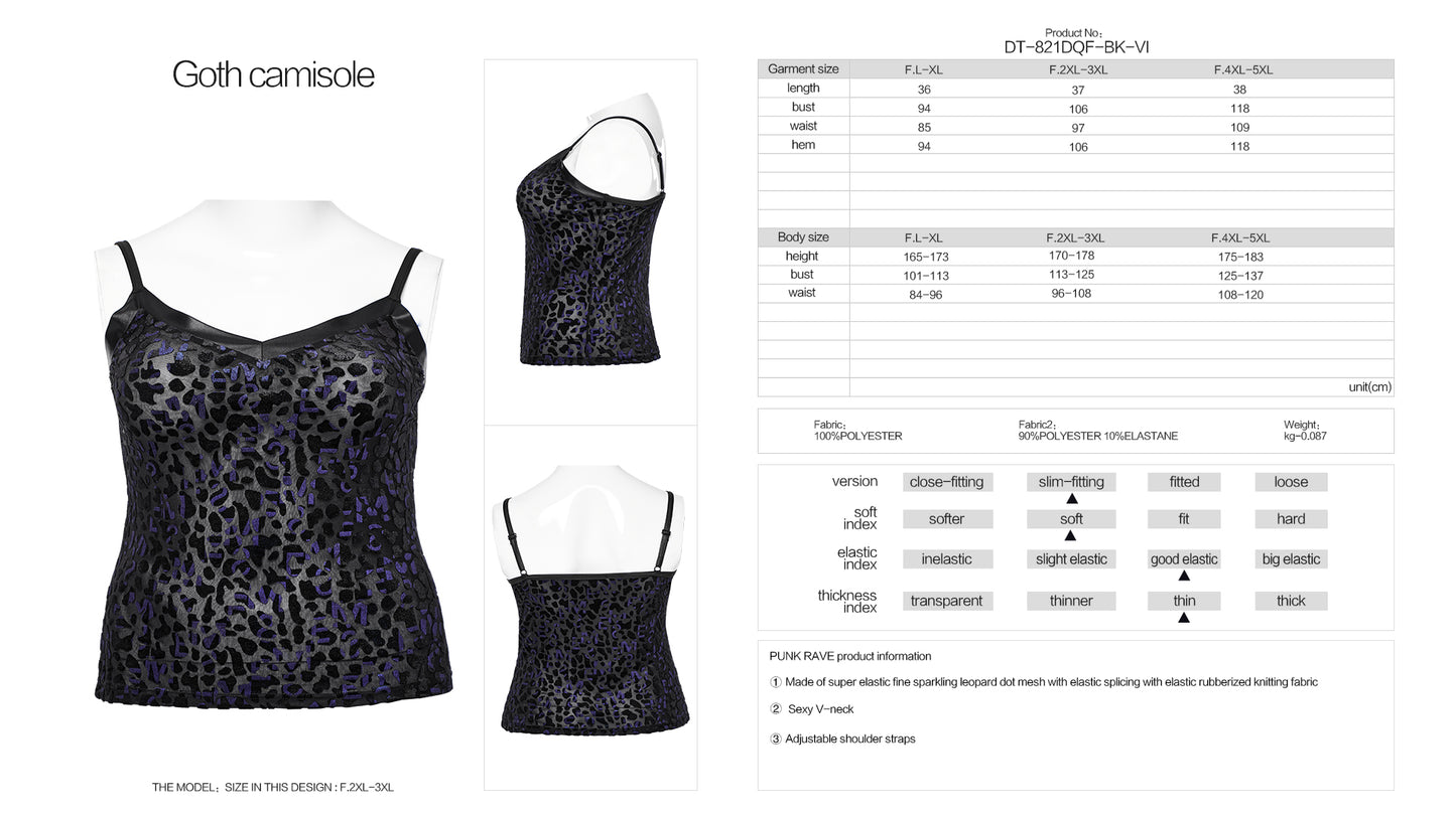 Punk Rave Saskia Top - Violet - Kate's Clothing