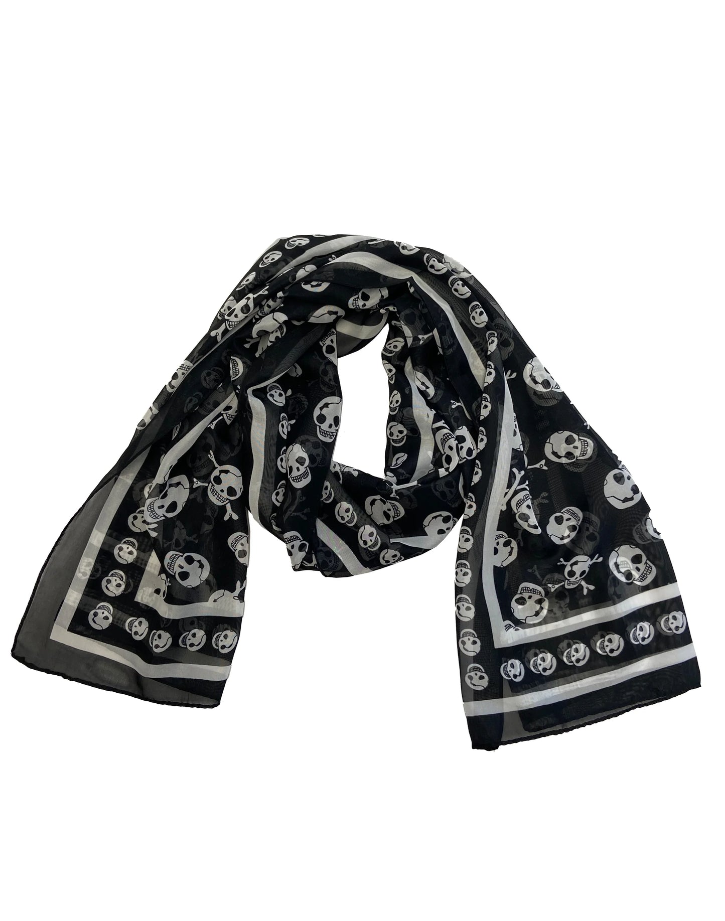 Pamela Mann Skull & Crossbones Scarf - Kate's Clothing