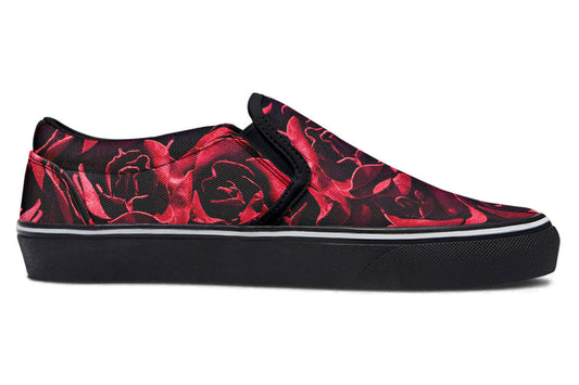 Red Roses Canvas Slip-On Trainers | ANTIBrand