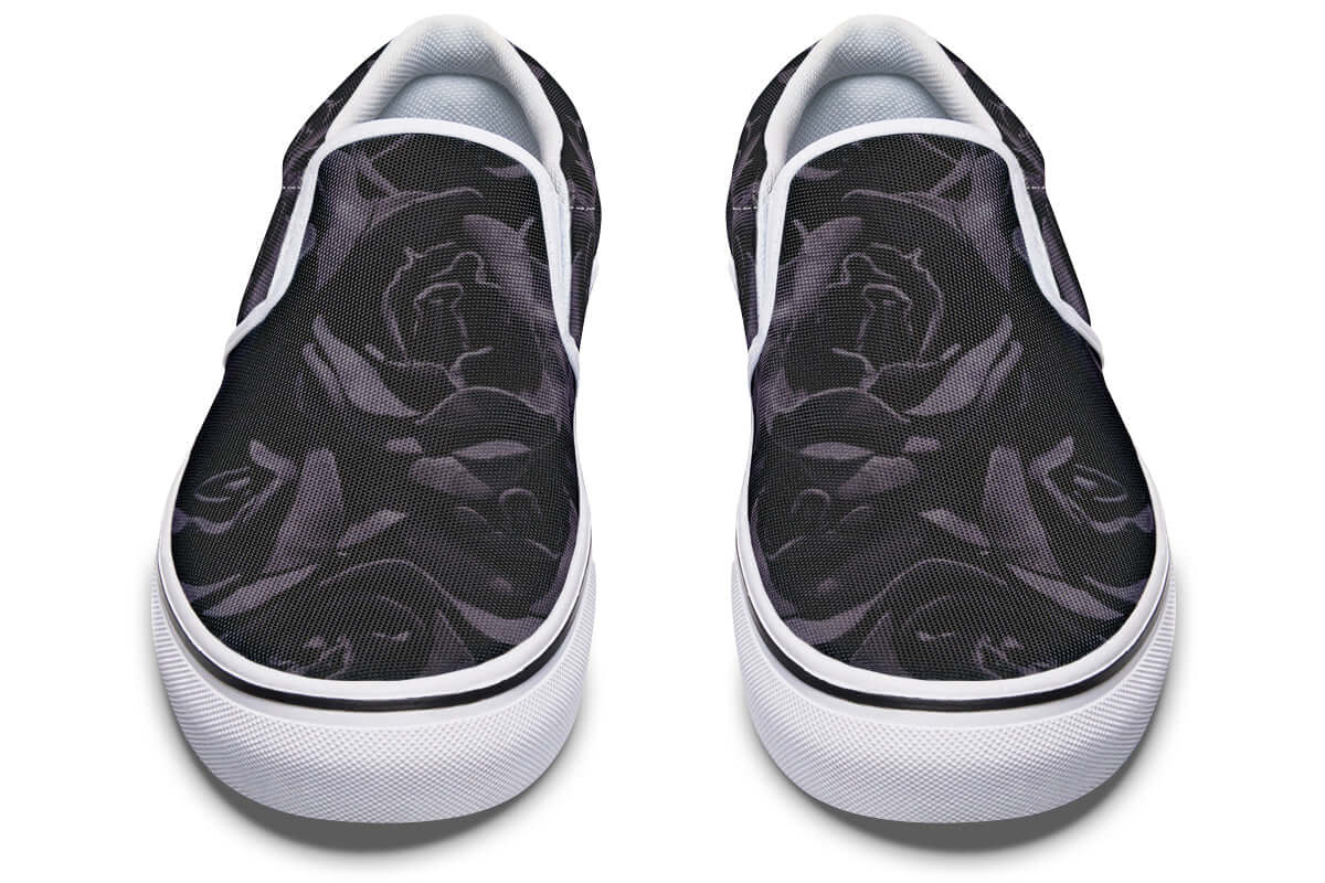 Blackest Roses Slip-On Shoes – Gothic Attitude