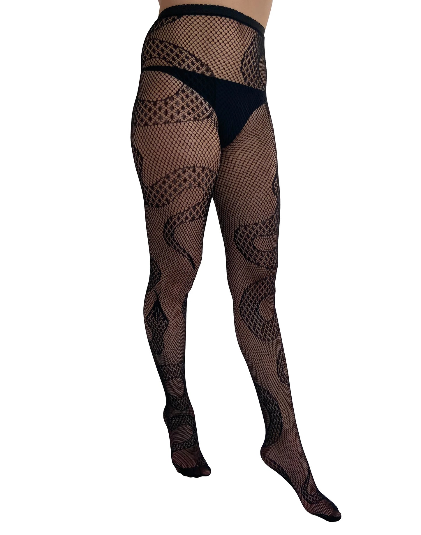 Pamela Mann Snake Net Tights - Kate's Clothing