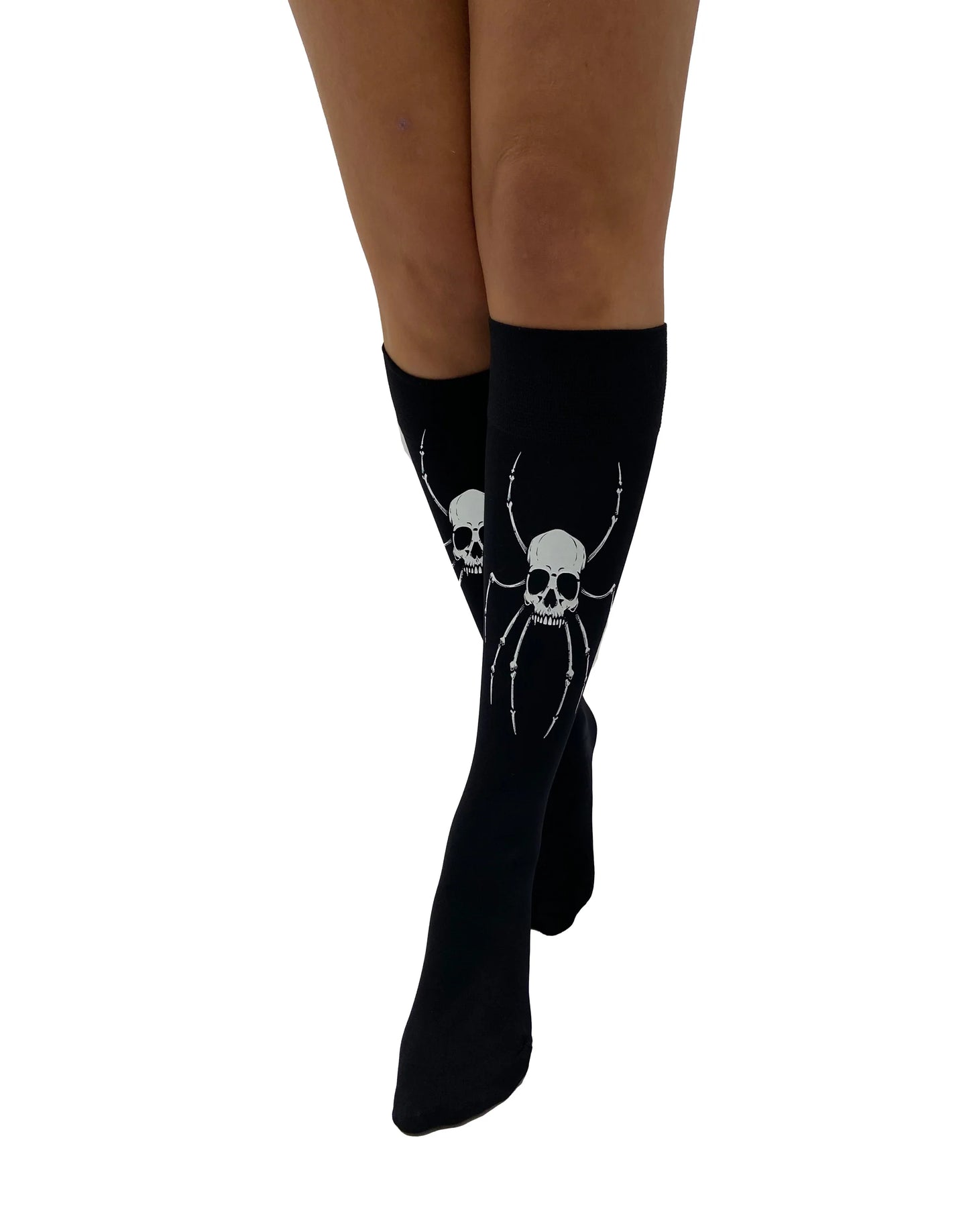 Pamela Mann Spider Skeleton Knee High Socks - Kate's Clothing