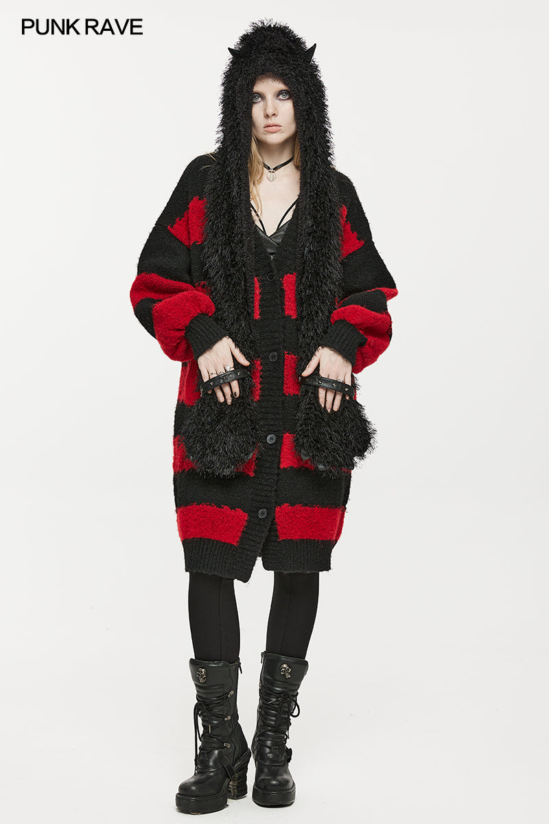 Punk Rave Sunniva Hooded Scarf - Kate's Clothing
