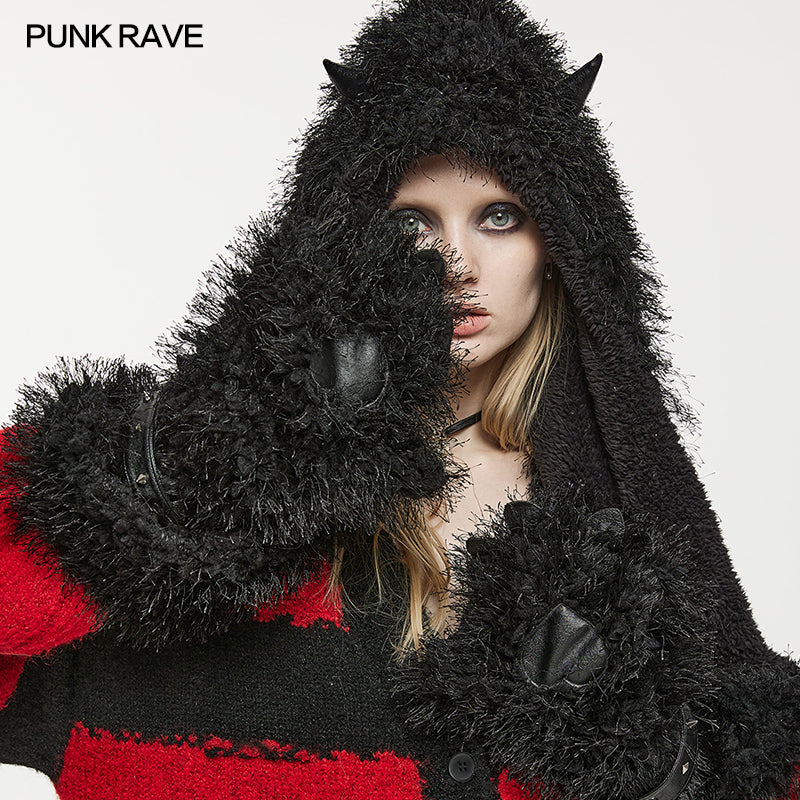 Punk Rave Sunniva Hooded Scarf - Kate's Clothing