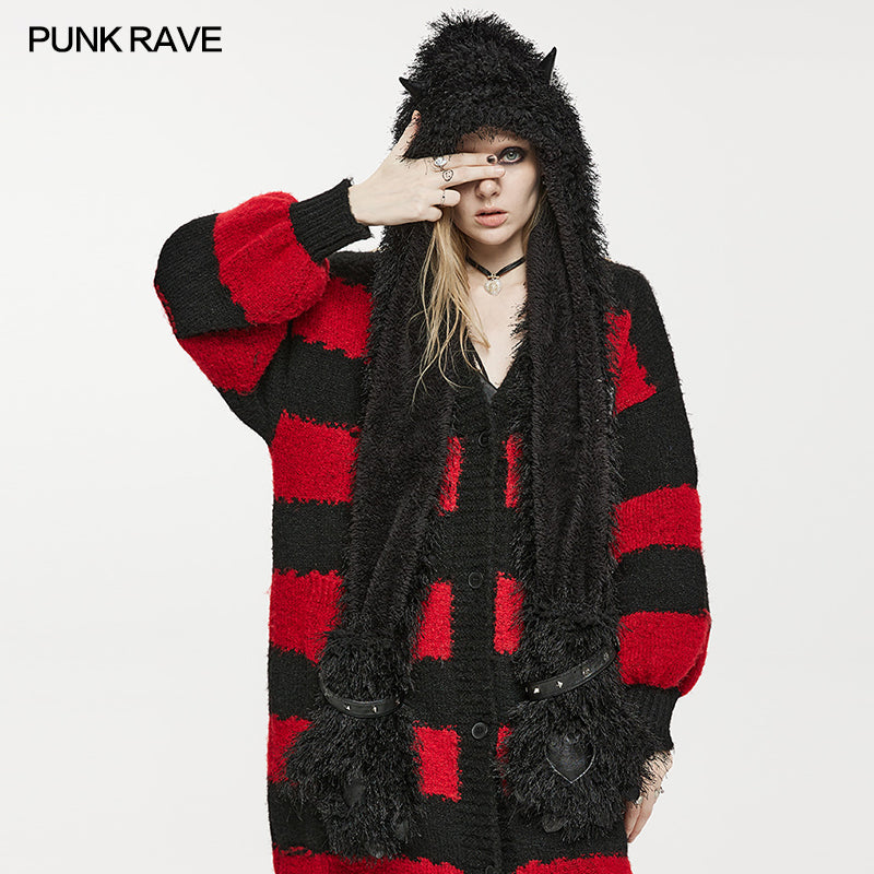 Punk Rave Sunniva Hooded Scarf - Kate's Clothing