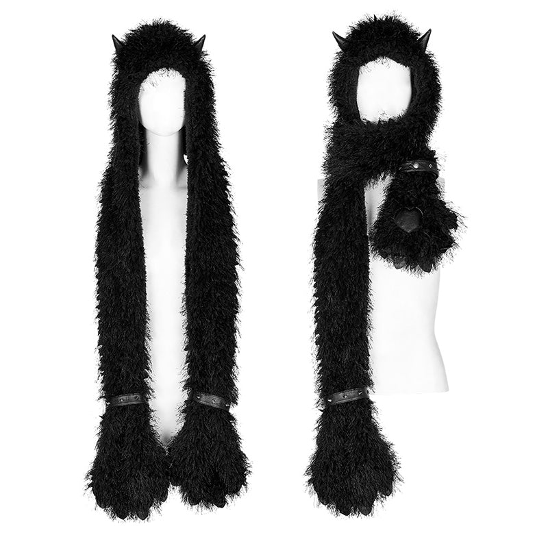 Punk Rave Sunniva Hooded Scarf - Kate's Clothing