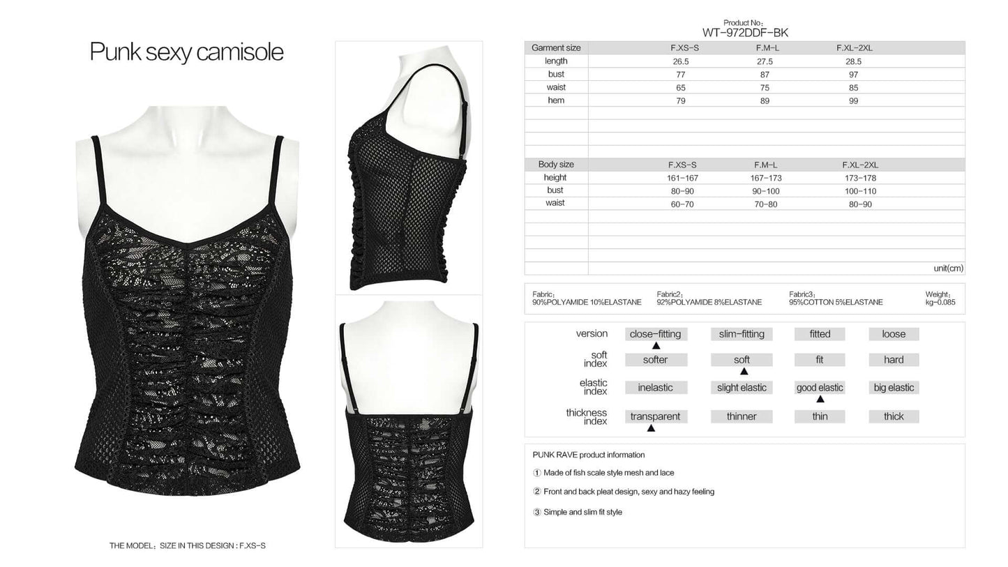 Punk Rave Zerah Sexy Camisole - Kate's Clothing