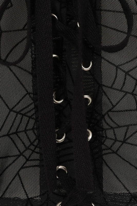 Banned Apparel Seraphina Mesh Top Black - Kate's Clothing