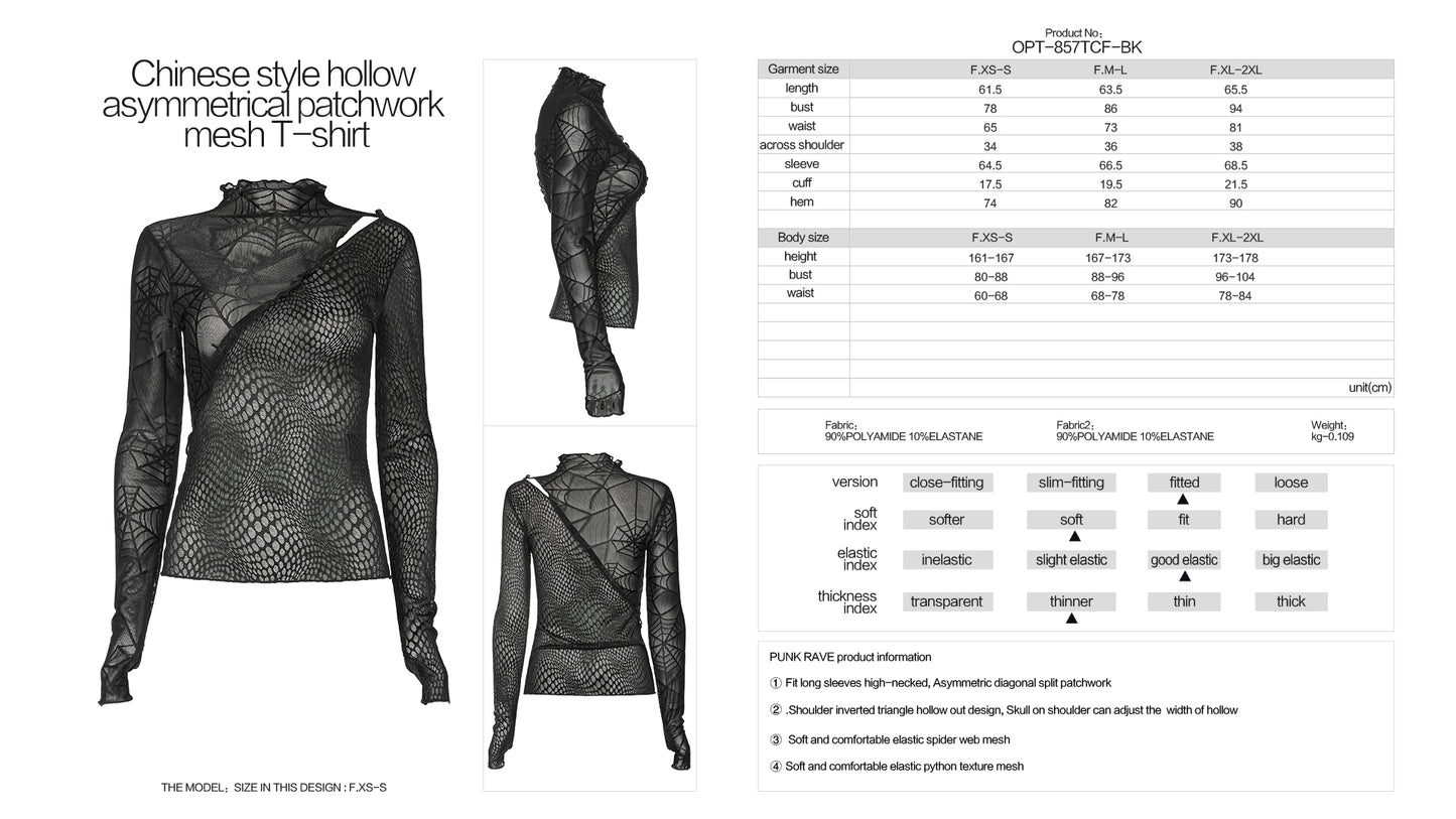 Punk Rave Tamsyn Long Sleeve Top - Kate's Clothing