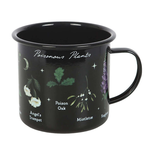 Gothic Gifts Poisonous Plants Enamel Mug