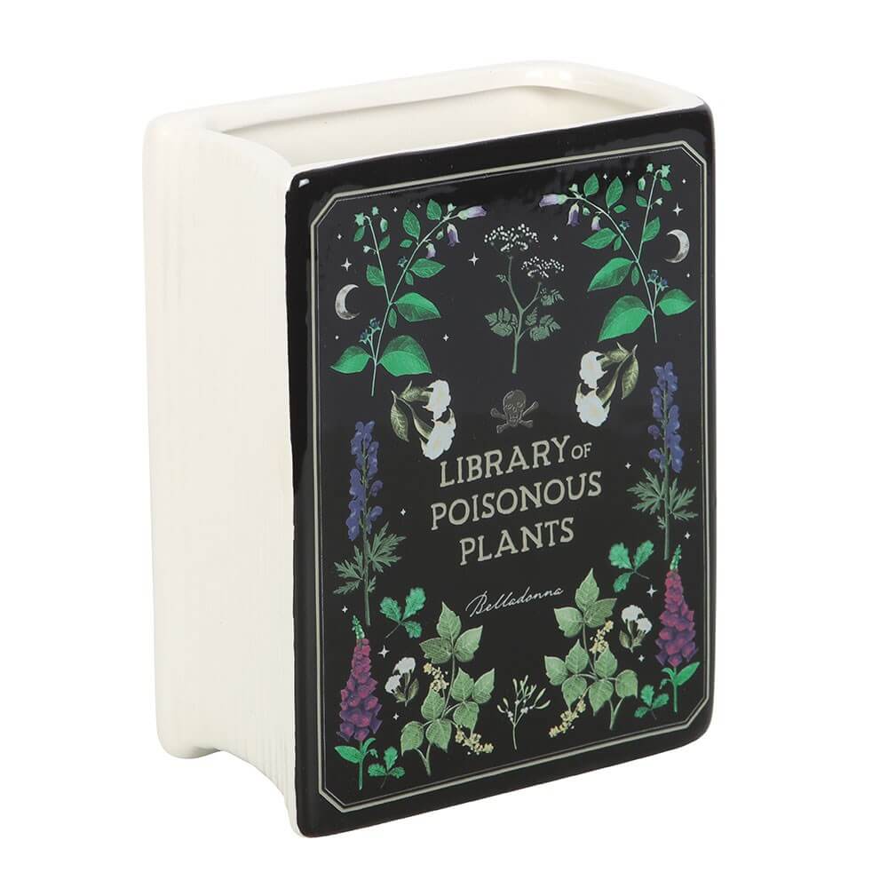 Gothic Gifts Poisonous Plants Book Shaped Vase