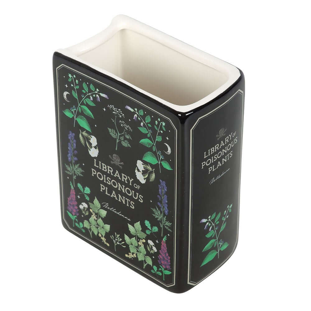 Gothic Gifts Poisonous Plants Book Shaped Vase